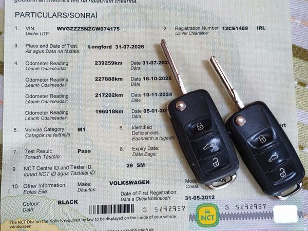 Volkswagen Tiguan SUV, Diesel, 2012, Black