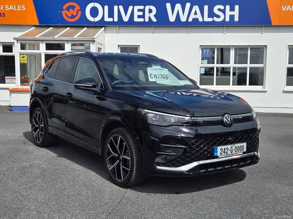 Volkswagen Tiguan Estate, Petrol Plug-in Hybrid, 2024, Black