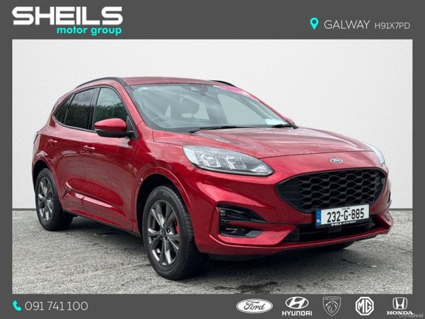 Ford Kuga SUV, Petrol Plug-in Hybrid, 2023, Red