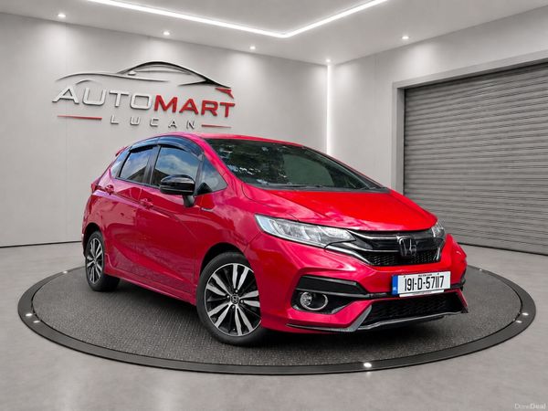 Honda Fit Hatchback, Petrol Hybrid, 2019, Red