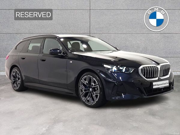 BMW 5-Series Estate, Petrol Plug-in Hybrid, 2025, Black