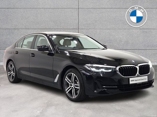 BMW 5-Series Saloon, Petrol Plug-in Hybrid, 2021, Black