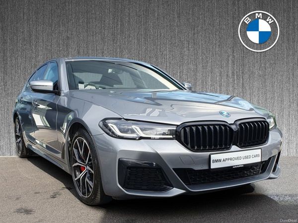 BMW 5-Series Saloon, Petrol Plug-in Hybrid, 2022, Grey