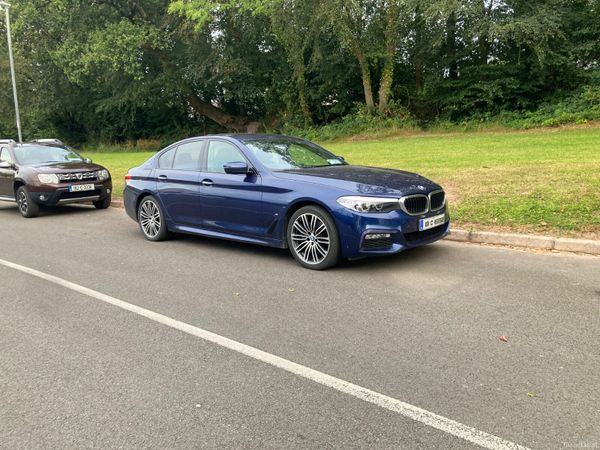 BMW 5-Series Saloon, Petrol Plug-in Hybrid, 2018, Blue