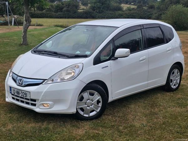 Honda Fit Hatchback, Petrol Hybrid, 2012, White