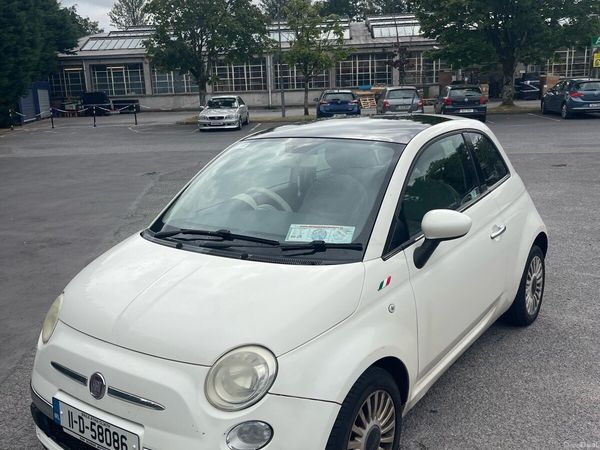 Fiat 500 Hatchback, Petrol, 2011, White