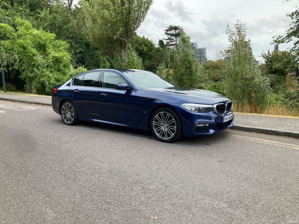 BMW 5-Series Saloon, Petrol Plug-in Hybrid, 2018, Blue