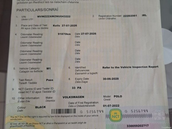 Volkswagen Polo Hatchback, Petrol, 2022, Black