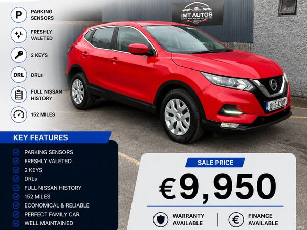Nissan Qashqai Hatchback, Diesel, 2018, Red