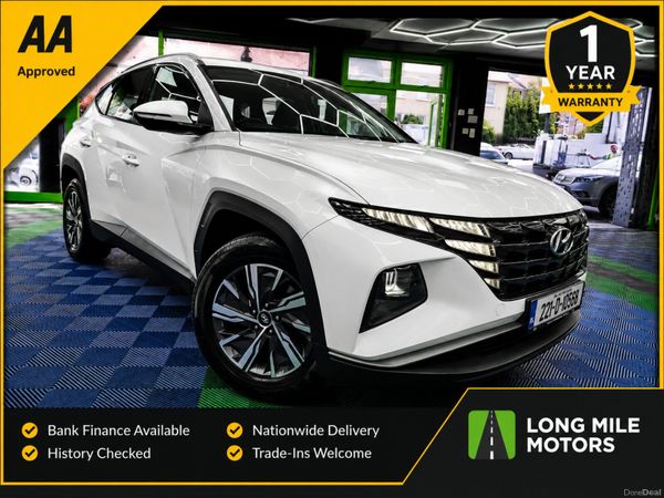 Hyundai Tucson SUV, Petrol Hybrid, 2022, White