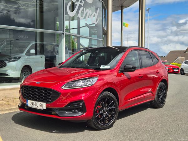 Ford Kuga SUV, Petrol Plug-in Hybrid, 2024, Red