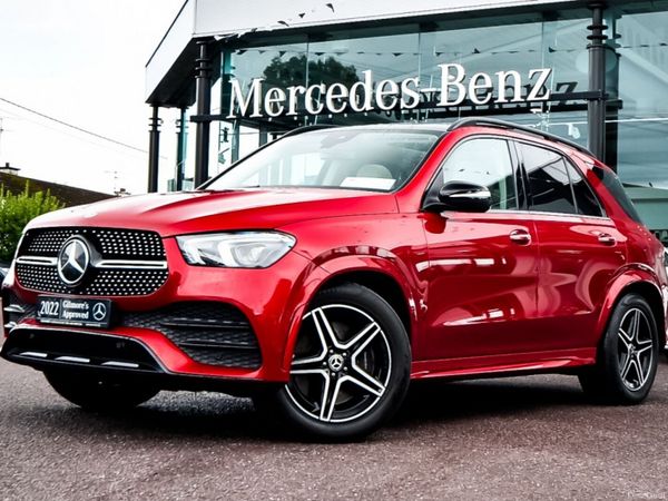 Mercedes-Benz GLE SUV, Diesel Plug-in Hybrid, 2022, Red
