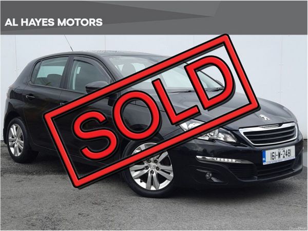 Peugeot 308 Hatchback, Diesel, 2016, Black