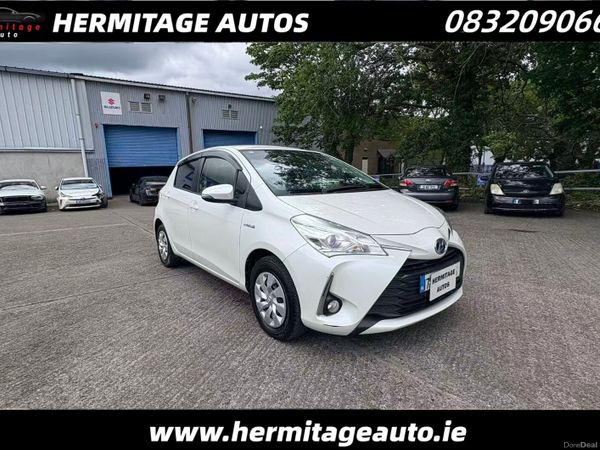 Toyota Vitz Hatchback, Petrol Hybrid, 2017, White