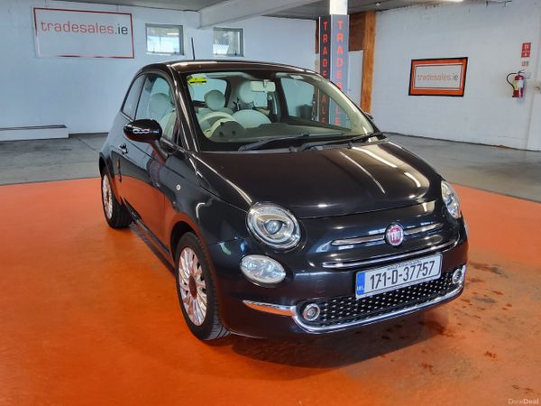 Fiat 500 Hatchback, Petrol, 2017, Black