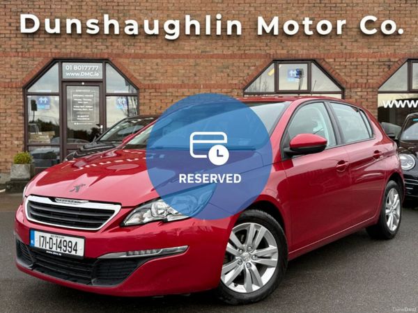 Peugeot 308 Hatchback, Diesel, 2017, Red