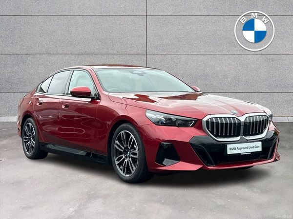 BMW 5-Series Saloon, Petrol Plug-in Hybrid, 2025, Red