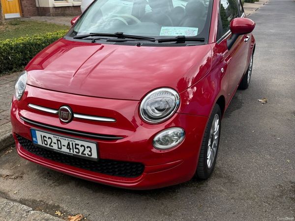 Fiat 500 Hatchback, Petrol, 2016, Red