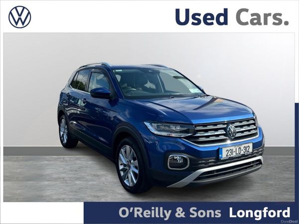 Volkswagen T-Cross SUV, Petrol, 2023, Blue