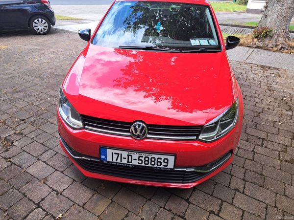 Volkswagen Polo Hatchback, Petrol, 2017, Red
