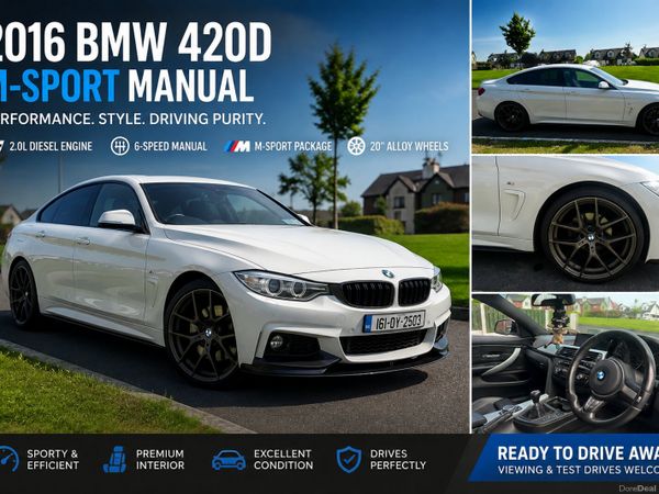 BMW 4-Series Coupe, Diesel, 2016, White