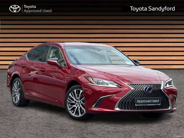 Lexus ES Saloon, Petrol Hybrid, 2021, Red