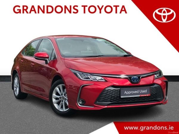 Toyota Corolla Saloon, Petrol Hybrid, 2023, Red