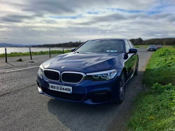 BMW 5-Series Saloon, Petrol Plug-in Hybrid, 2018, Blue