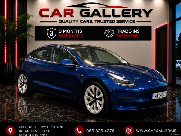 Tesla Model 3 Saloon, Electric, 2021, Blue