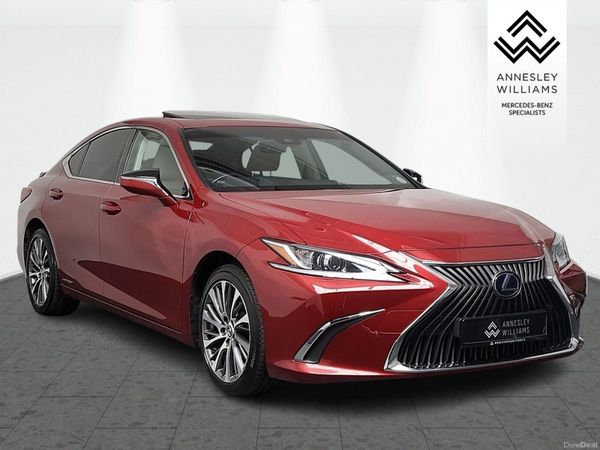 Lexus ES Saloon, Petrol Hybrid, 2021, Red