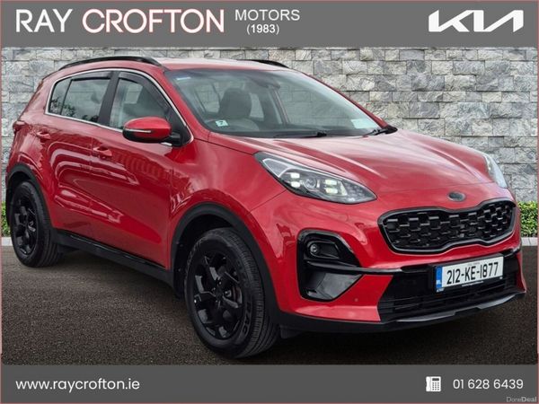 Kia Sportage SUV, Diesel Hybrid, 2021, Red