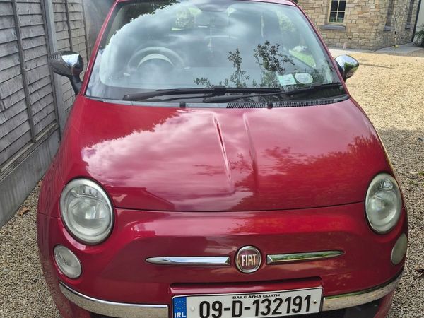 Fiat 500 Hatchback, Petrol, 2009, Red