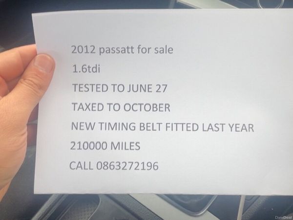 Volkswagen Passat Saloon, Diesel, 2012, Silver