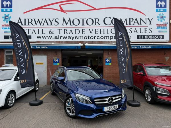 Mercedes-Benz C-Class Estate, Petrol Plug-in Hybrid, 2017, Blue