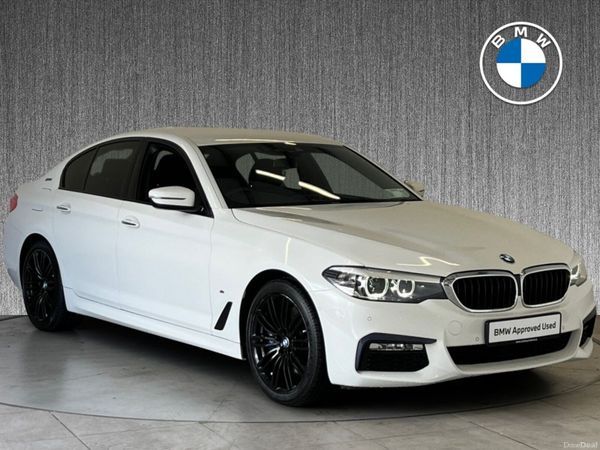 BMW 5-Series Saloon, Petrol Plug-in Hybrid, 2018, White