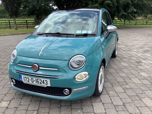 Fiat 500 Hatchback, Petrol, 2017, Green
