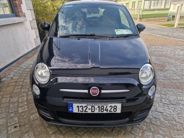 Fiat 500 Hatchback, Petrol, 2013, Black