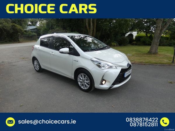 Toyota Yaris Hatchback, Petrol Hybrid, 2017, White