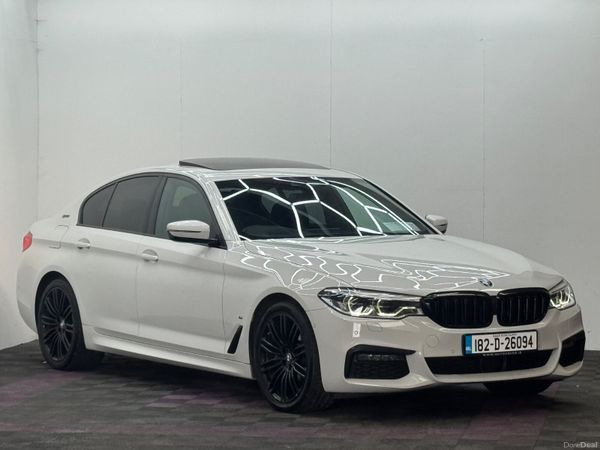 BMW 5-Series Saloon, Petrol Plug-in Hybrid, 2018, White
