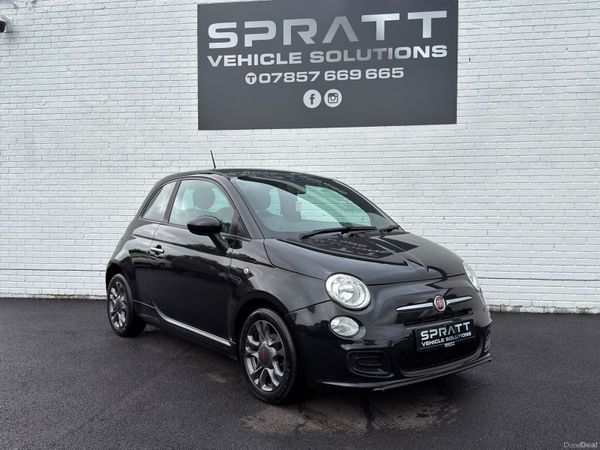 Fiat 500 Hatchback, Petrol, 2014, Black