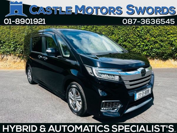 Honda Stepwagon MPV, Petrol Hybrid, 2021, Black