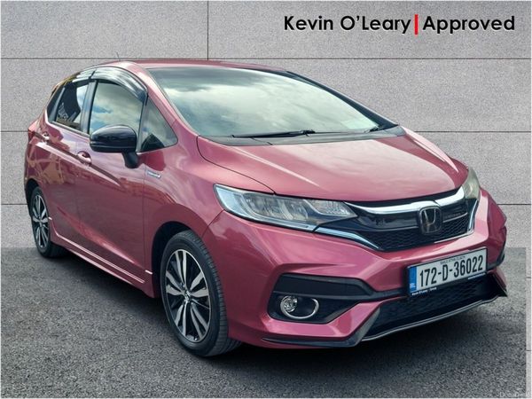 Honda Fit Hatchback, Petrol Hybrid, 2017, Red