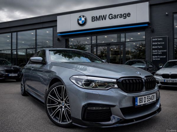 BMW 5-Series Saloon, Petrol Plug-in Hybrid, 2018, Blue