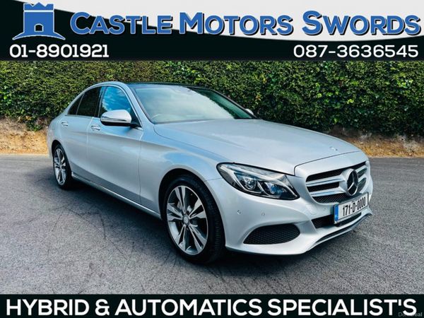 Mercedes-Benz C-Class Saloon, Petrol Plug-in Hybrid, 2017, Silver