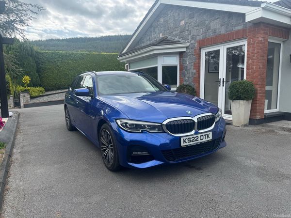 BMW 3-Series Estate, Petrol Hybrid, 2022, Blue