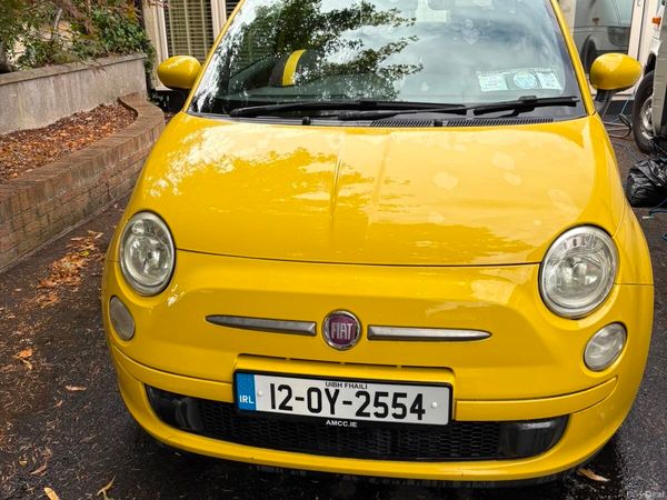 Fiat 500 Hatchback, Petrol, 2012, Yellow
