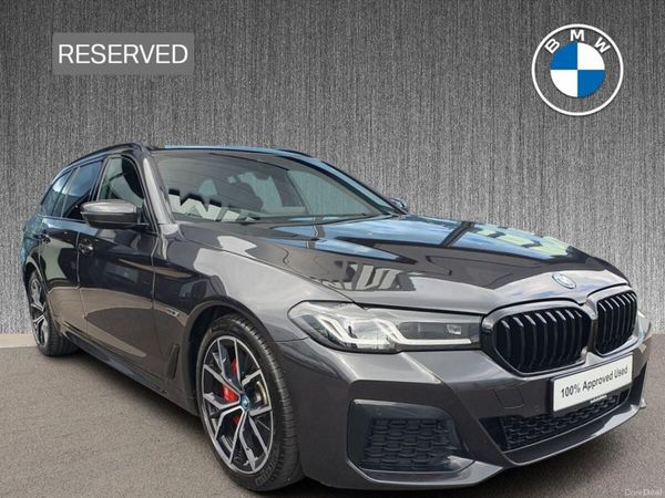 BMW 5-Series Estate, Petrol Plug-in Hybrid, 2022, Grey