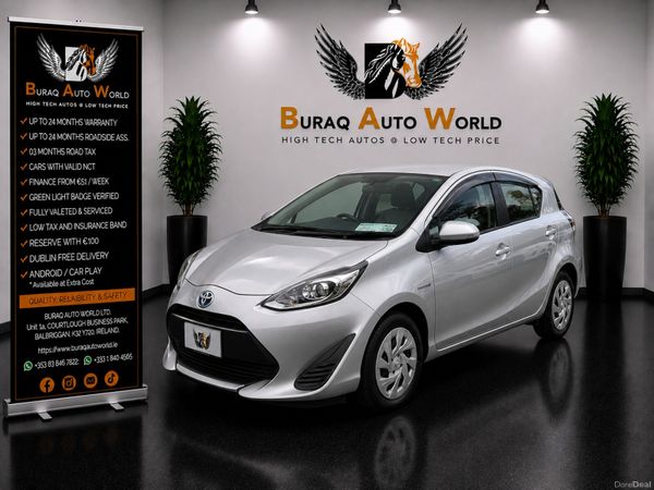 Toyota Aqua Hatchback, Petrol Hybrid, 2020, Silver