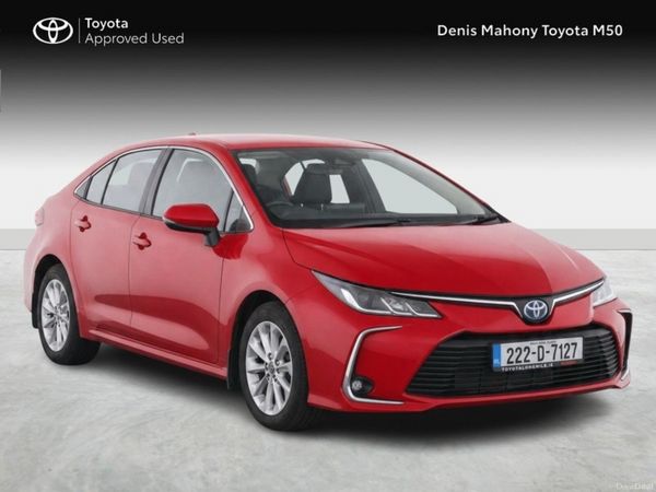 Toyota Corolla Saloon, Petrol Hybrid, 2022, Red