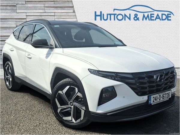 Hyundai Tucson SUV, Petrol Hybrid, 2024, White